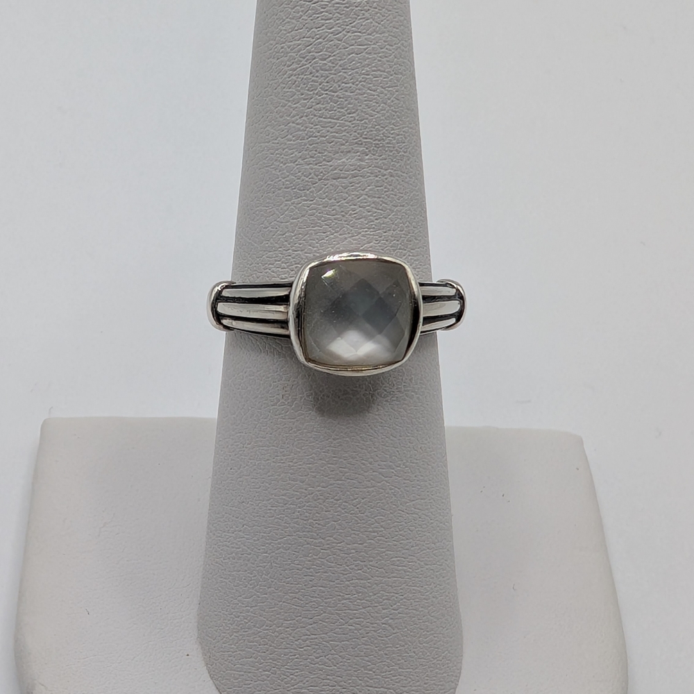 LAGOS Sterling Silver Cushion Moonstone Ring in Gray